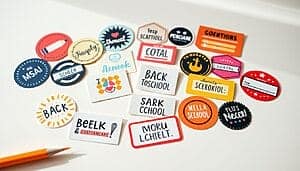 étiquettes stylées pour ados